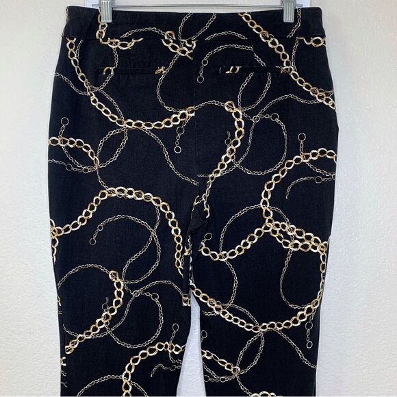 Chico’s Women’s Size 10 Brigitte Chain-Print Ankle Pants - Picture 9 of 13